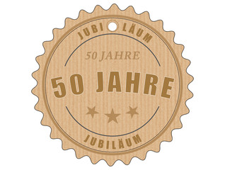 je50 JubiläumsEtikett 50 - vintagedesign - 50 Jahre - g1950