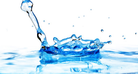 Water drop and splash