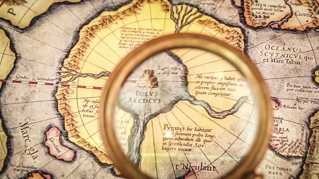Ancient map of the North Pole (also Hyperborea)