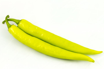 green pepper isolated on a white background