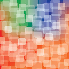 3D Colorful Squares - Abstract Background