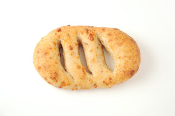 フランスパン クローズアップ 白背景