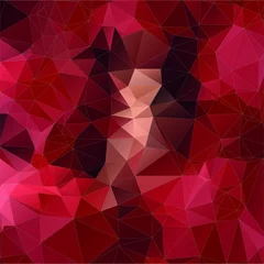 Poster Im Rahmen Abstract red square triangle background © igor_shmel