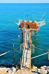 fishing pier in Termoli, Molise, Italy