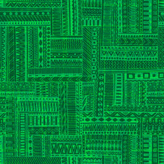 Abstract striped textured geometric tribal seamless pattern.