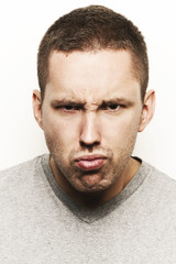 Obraz premium Man face expression