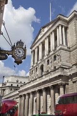 Fototapeta na wymiar Bank of England. Square and underground station