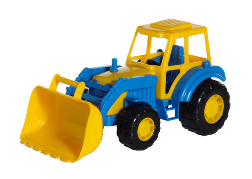 Toy tractor bulldozer