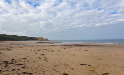 Beach scene Cayton Bay Scarborough