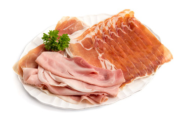 Rohschinken und Kochschinken