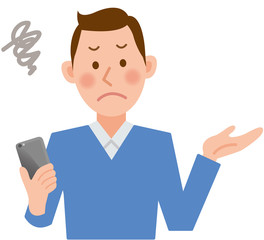 男性　スマホ　わからない