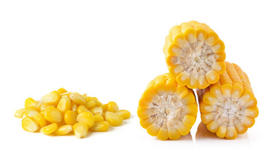 corn isolated on white background