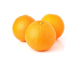 Orange fruit isolated on white
