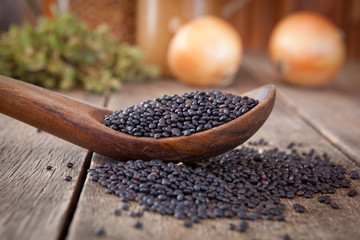 Black lentils