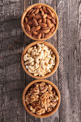 almond,walnut and cashew