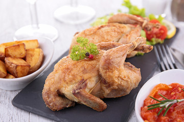 roast quail