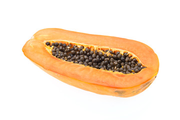 Papaya isolated on white
