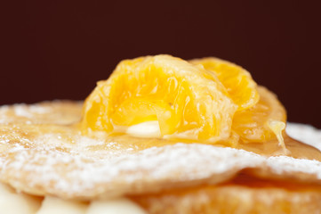 millefeuille with tangerine
