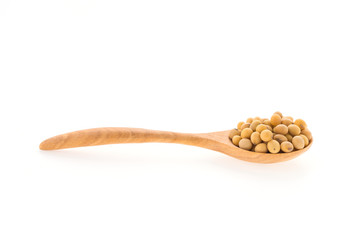 Soybean isolated on white background