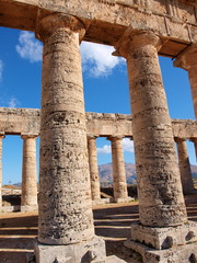 Doric temple built by Elymians, Segesta, Sicily, Italy