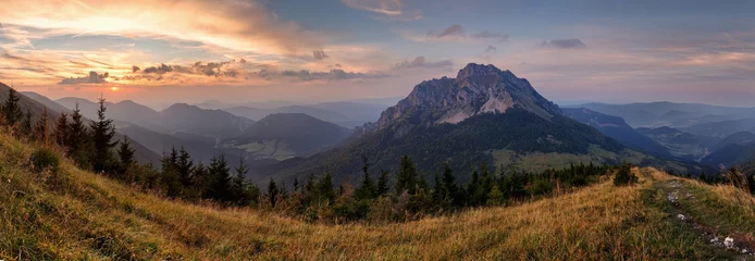 Poster Slowakije bergtop Rozsutec © TTstudio