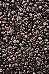 Coffee beans isolated on white background
