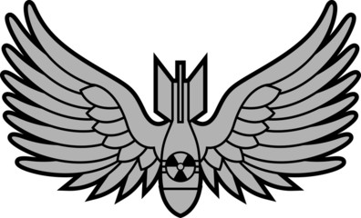 atomic bomb with wings