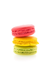 Macaron isolated on white