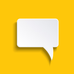 Fototapeta premium Paper Speech Bubble