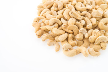 cashews isolated on white background