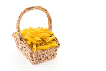 Pasta isolated on white background