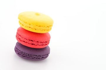 Macaroon isolated on white background