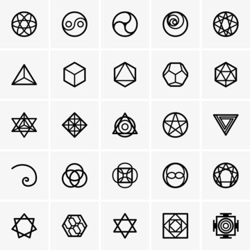 Sacred geometry icons