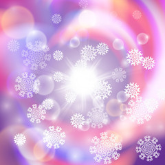 Winter sunny day background