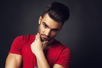 Male beauty portrait