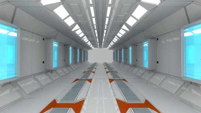 Futuristic interior structure