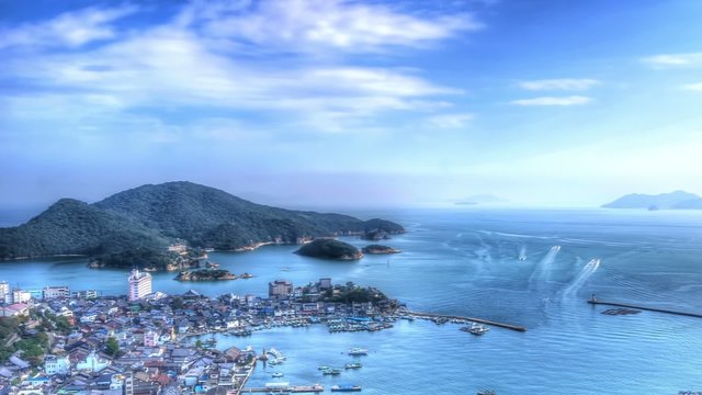 鞆の浦 微速度撮影 HDR