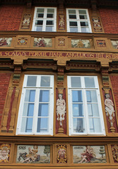 Alte Lateinschule in Alfeld/Leine: Ausschnitt Fassade