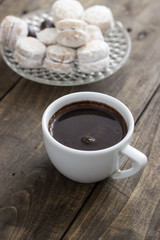 Obraz na płótnie Canvas Vanilla Cookie and coffee