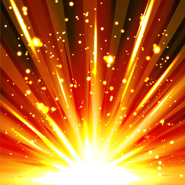 Explosion, abstrakt, Feuerwerk, Silvester, Partikel, Sparkling