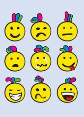 Smile icon set