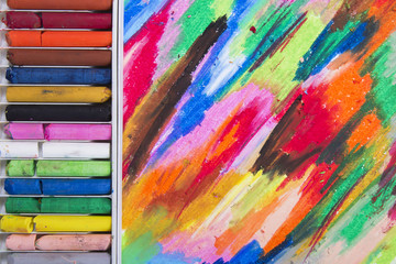 oil pastels background