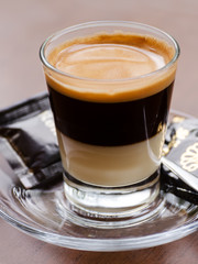 espresso shot in glass