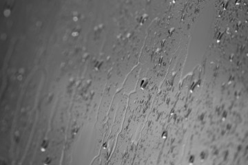 rainy traffic background in black and white