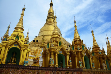 Shwedagon Pagoda or Great Dagon Pagoda in Yangon