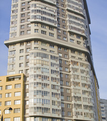 Fototapeta na wymiar Moscow real estate building