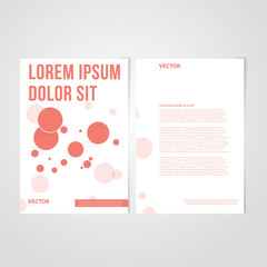 Flyer template back and front design.