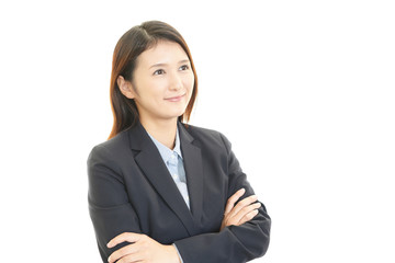 笑顔のビジネスウーマン