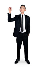 Business man writing