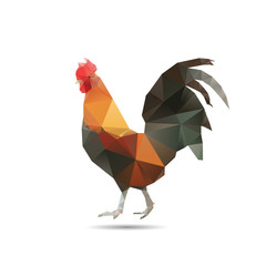 Abstract cock isolated. © duron12345